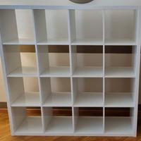 scaffale IKEA KALLAX bianco lucido, 147x147 (4x4)