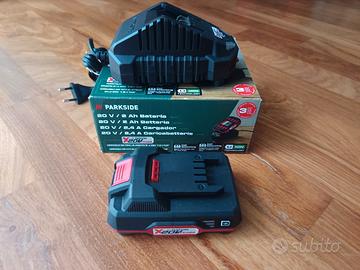 Batteria Parkside X 20V Team 2 Ah + caricatore new
