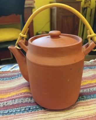 teiera in terracotta vintage/nuova