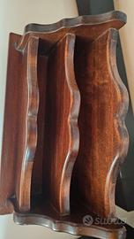 Portalettere da scrivania in legno 