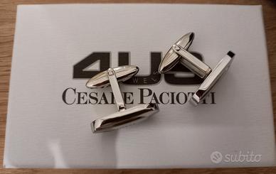 Gemelli Cesare Paciotti in acciaio lucido/satinato