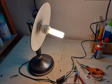 Lampada industriale americana anni '30 convertita