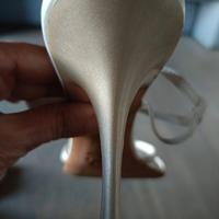 sandali bianchi  con strass  