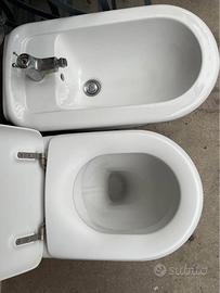 WC e bidet a terra