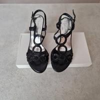 Sandali Glitter nero numero 36