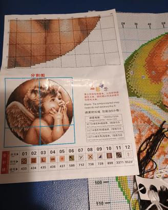 Kit ricamo punto croce 