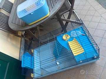 Gabbia per conigli e roditori 100x60