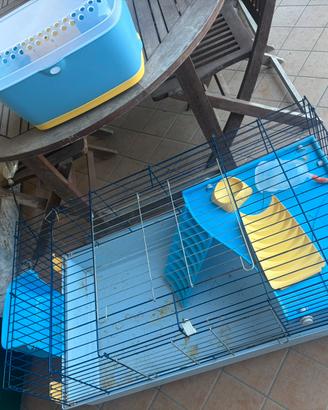 Gabbia per conigli e roditori 100x60