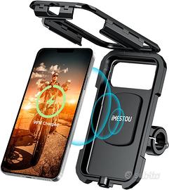 Supporto cellulare per moto con carica wireless