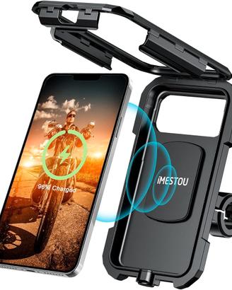 Supporto cellulare per moto con carica wireless