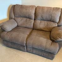 Divano 2 posti con 2 recliner manuali