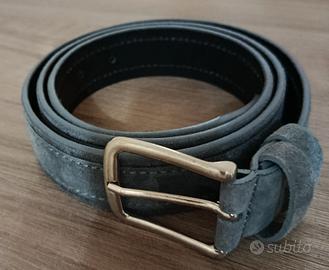 Cinta in vera pelle colore grigio