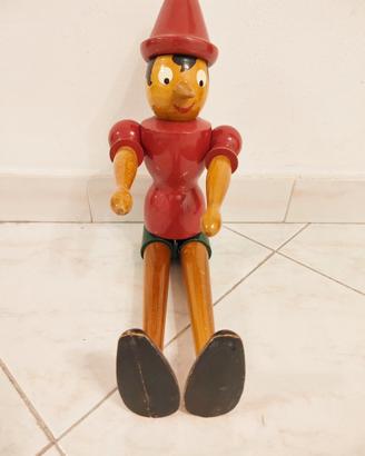 Burattino in legno pinocchio 53cm