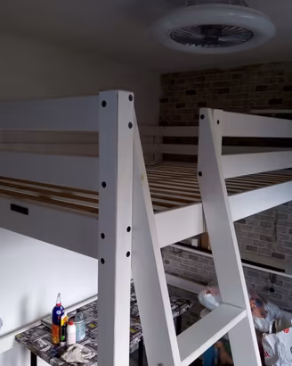 Letto matrimoniale a soppalco