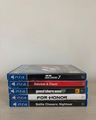 Lotto5Giochi PS4  originali perfetti prezzo blocco