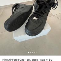 Nike Air Force 1 Mid - Nere - Taglia 41