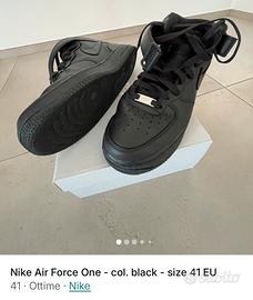 Nike Air Force 1 Mid - Nere - Taglia 41