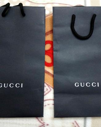 Gucci🛍️Lotto 2 Buste Shopper cm29hx17Lx11base