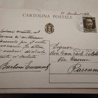 Cartolina d'epoca 1940 Ravenna - Documento Storico