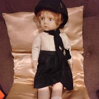 bambola in pannolenci Giovane Italiana anni 39