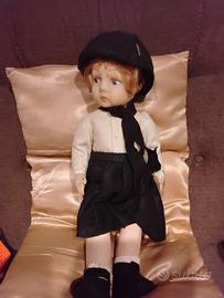 bambola in pannolenci Giovane Italiana anni 39