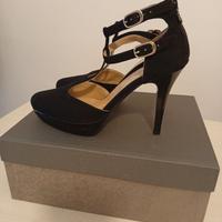 Scarpe con tacco e plateau