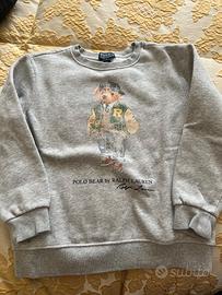 Felpa bambino 6 anni Polo Ralph Lauren grigia