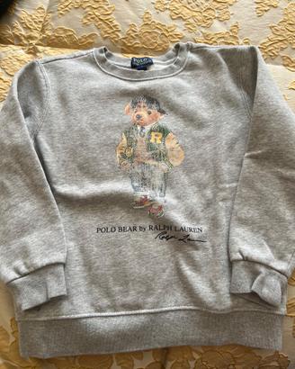 Felpa bambino 6 anni Polo Ralph Lauren grigia