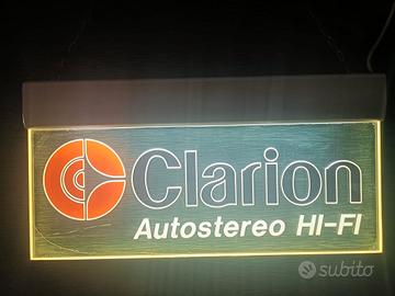 insegna luminosa Clarion