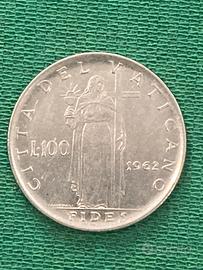 Moneta Vaticano 100 lire 1962 -  Giovanni XXIII