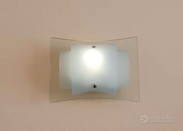 Lampada da parete Ideal Lux AP2 in vetro e metallo