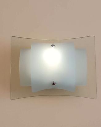 Lampada da parete Ideal Lux AP2 in vetro e metallo