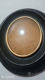 Cornice di legno nero con filo oro . 14x17