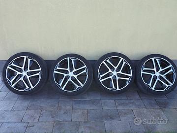 4 cerchi in lega originali Peugeot Saphir nero 18"