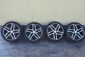 4 cerchi in lega originali Peugeot Saphir nero 18"