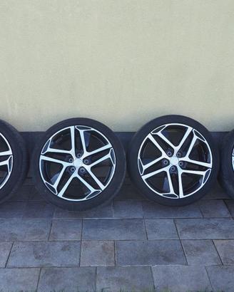 4 cerchi in lega originali Peugeot Saphir nero 18"