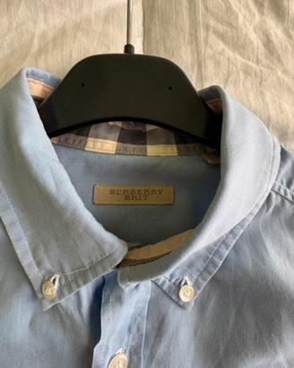 Burberry Camicia Azzurro Uomo Taglia S