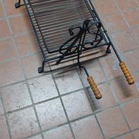 griglia bistecchiera vintage per barbecue apribile