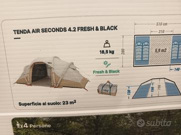 tenda da campeggio gonfiabile 