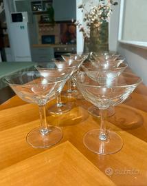 Set bicchieri champagne in cristallo