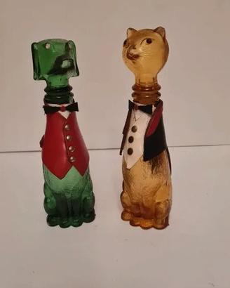 Bottiglie anni 60 cane&gatto
