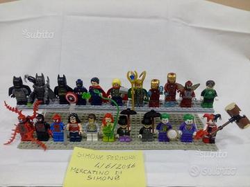LEGO SUPERHERO Minifigures MARVEL E DC ORIGINALI