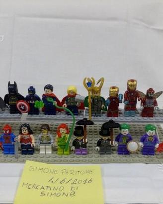 LEGO SUPERHERO Minifigures MARVEL E DC ORIGINALI