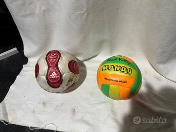 2 palloni sportivi (Calcio Adidas + Beach Volley)