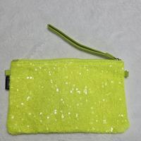 Borsa in pailettes gialla