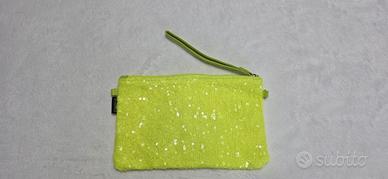 Borsa in pailettes gialla
