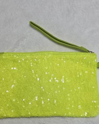 Borsa in pailettes gialla