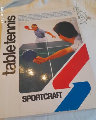 Set ping pong vintage sportcraft anni 80