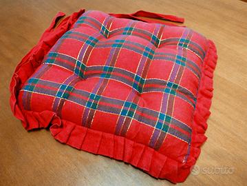 6 cuscini per sedie in stile natalizio