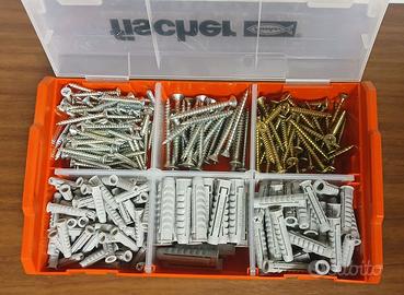 Fischer set tasselli e viti 175pz